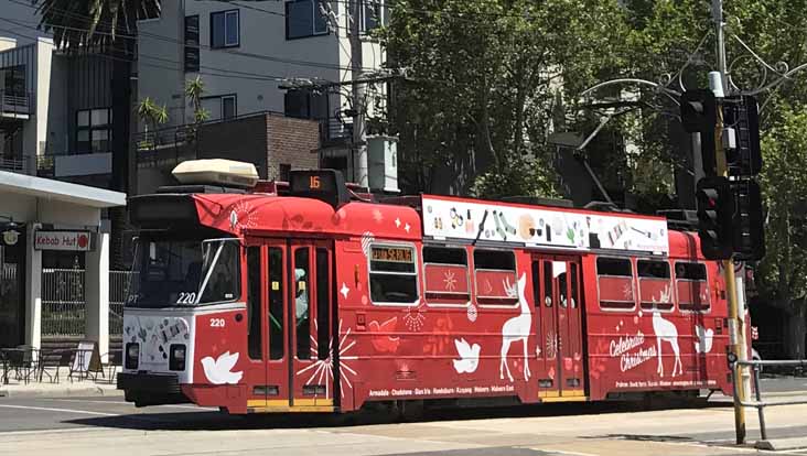 Yarra Trams class Z3 220 Christmas tram